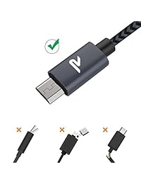 Cable micro USB   azul rojo (2 unidades), Gris espacial
