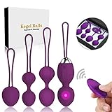 5 in 1 Kegel Balls for Women Tightening & Beginners,Set of 5 Ben Wa Balls Kegel Exercise Weights Products- Doctor Recommended for Bladder Control & Pelvic Floor Advanced Exercises(Purple)