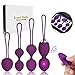5 in 1 Kegel Balls for Women Tightening & Beginners,Set of 5 Ben Wa Balls Kegel Exercise Weights Products- Doctor Recommended for Bladder Control & Pelvic Floor Advanced Exercises(Purple)