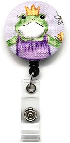 Princess Frog Badge Reel Retractable for ID or Key Card Free Shipping