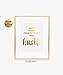 Hustle Gold Foil Print Motivational Poster Metallic Decor Inspirational Quote Modern Dorm Room Home Office Wall Art 5 inches x 7 inches A50