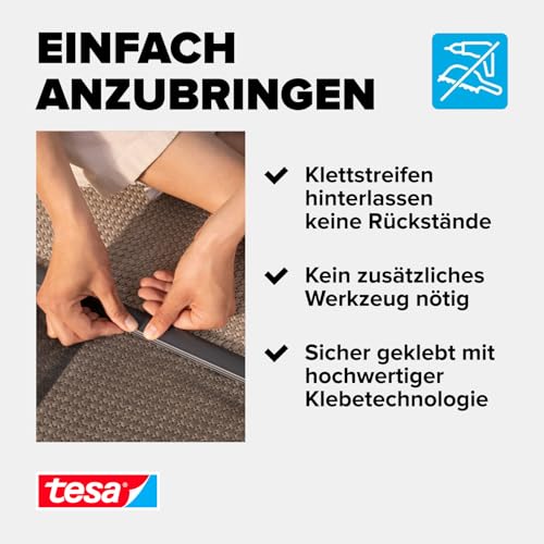 INSECT STOP Lamellen Vorhang - Fliegenvorhang - 4-teiliger Insektenschutzvorhang - Moskitonetz für Türen - ohne Bohren, mit Klettverschluss - 95 x 220 cm - Weiß (leichter Sichtschutz)
