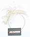 Womens Lady Cocktail Fascinator Hat for Wedding Accessory Ivory
