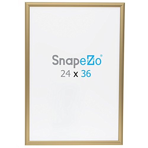 image for SnapeZo Poster Frame 24x36 Inch, Gold 1