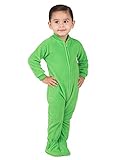 Footed Pajamas Emerald Green Infant Fleece