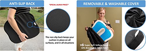 image for Sleekform Orthopedic Coccyx Seat Cushion for Office Chair - 15% Coolin