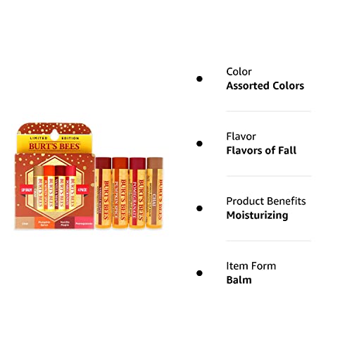 Burts Bees 100 Natural Moisturizing Lip Balm, Winter Variety Pack