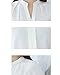 MENO Women's Casual Long Sleeves V-neck Shirts Lady Chiffon Tops Blouses
