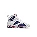 Air Jordan 7 Retro PS "Olympic Tinker Alternate" Little Kid's Shoes White/Deep Royal Blue/Fire Red/Metallic Gold Coin 304773-133