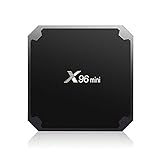 Fiesand X96 Mini Android 7.1 TV Box Amlogic S905W Quad Core 1GB Android TV Box 8GB ROM UHD 4K Smart TV Box Support 3D WIFI Black