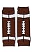 juDanzy Christmas and Halloween baby and toddler Leg Warmers for Girls and Boys (Newborn, Brown Football)