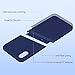 iPhone X Case, Liquid Silicone Gel Rubber Matte Anti Scratch Minimalist Thin Ultra Slim Case Fit with Soft Microfiber Lining Shock Absorbing Comfort Full Protective Cover iPhone X 10 (Midnight Blue)