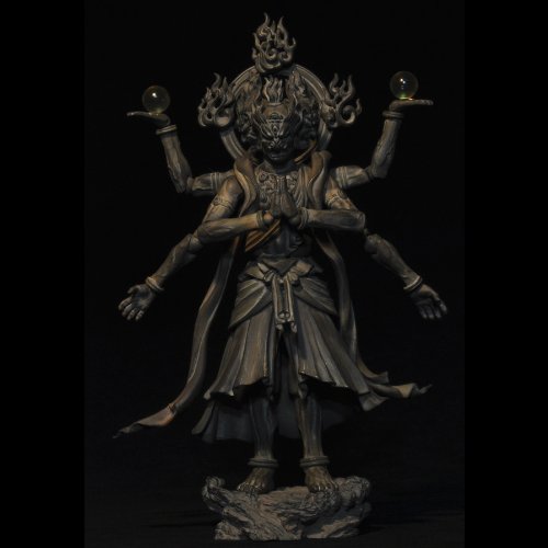 Kaiyodo Takeya Revoltech Action Figure: #003 Ashura Wooden Version