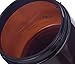 JUVITUS 6 oz Amber PET Plastic (BPA Free) Refillable Low Profile Refillable Jar (12 pack) (Black Lid)