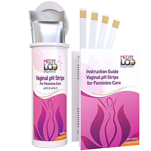 Vaginal ph Test Strips for Women(50 cnt). BV Bacterial Vaginosis and