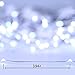Christmas Snowflake Icicle Lights - 13ft 192LED Snowflake Drops with 8 Modes, Timer, IP65 Waterproof Connectable for House Eave Window Indoor Outdoor Decoration