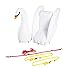 Stand Up Floats Inflatable Toy Swan and seat Easily attaches to Any SUP Paddle Board with Removable Universal Harness, White, Large