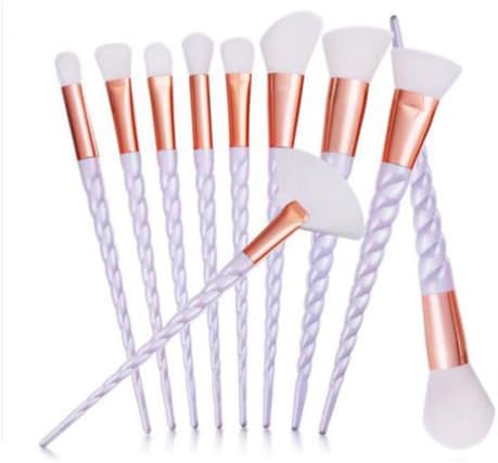 Generic Blusher Makeup Brush 10 Pcs Eyeshadow Brushes Concealer Foundation Beauty