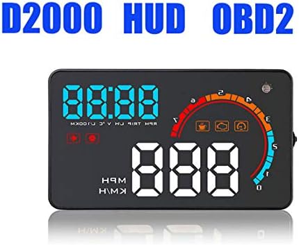DONGMAO D2000 Car HUD OBD2 Windshield Projector Car Head Up Display Digital Speedometer Driving Data Diagnostic Display