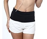 EAZYMATE Fashion Running Belt - Travel Money Belt with Zipper Pockets Fit All Smartphones and Passport - Black-M