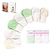 Anti-Scratch Baby Mittens - Pack of 7 Unisex Newborn Mitts - No Scratch Gloves for Boys and Girls - Cotton Gloves for Infants 0-6 Months Old with Laundry Bag (Medium - for 0-3 Months)