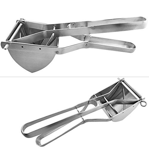 YOSTAR Potato Ricers, Stainless Steel Potato Ricer, Commercial Potato Masher Heavy Duty Large, Detachable and Dishwasher Safe, Good for Potato, Tomato and more