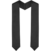 Plain Graduation Stole Class of 2026, Graduation Sash, Classic End With Trim Unisex Adult 70" Academic Commencements