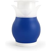 Refillable Dish Soap Dispenser with Dual Action Pump &amp; Squeeze &ndash; Clear BPA-Free Bottle for Kitchen Sink, 13.25 oz &ndash; Compatible with Liquid Dish Soaps