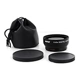 Albinar 0.45x 52mm Wide Angle HD MC Fisheye Lens With Macro - Black