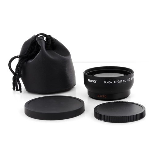 Albinar 0.45x 52mm Wide Angle HD MC Fisheye Lens With Macro - Black
