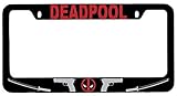 Deadpool LOGO High Quality Black Metal License Plate Frame