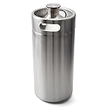 128 Ouncer Mini Keg Growler Stainless Steel Portable Keg-style Beer Growler For Craft Beer Homebrewing Home Brew