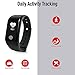 Fitness Tracker with Heart Rate Monitor, Blood Pressure/Blood Oxygene Monitor, Catsonic Waterproof Activity Tracker/Pedometer records Distance, Steps, Calories Burned & Sleep Patterns (Black)