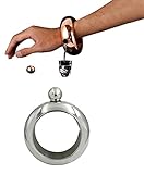 Comfysail 3.5oz Smooth Stainless Steel Portable Bracelet Hip Flask for Storing Whiskey/Alcohol