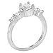 In Season Jewelry Rhodium Plated Clear Cubic Zirconia Small Solitaire Rings for Little Girls - Polished and Bright Clear CZ Prong Set Solitaire Rings for Girls