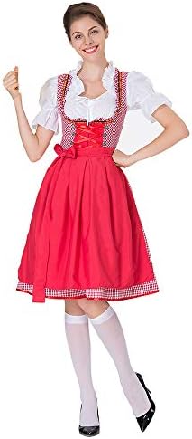 PLENTOP 2019 Maxi Dresses for Women,Dresses for Women Party Wedding with Sleeves,Women's Oktoberfest Costume Bavarian Beer Girl Drindl Tavern Maid Dress