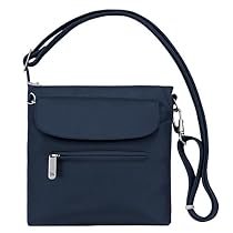Travelon Anti-Theft Classic Mini Shoulder Bag, Midnight, One Size