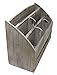 Executive Office Solutions Vintage Rustic Wooden Office Desk Organizer & Mail Rack for Desktop, Tabletop, or Counter - Distressed Torched Wood-Store Supplies, Desk Accessories, Mail – Barnwood (WO3B)
