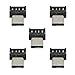 chenyang 5 Pack USB C OTG Adapter USB C Male to USB 2.0 Female Ultra Mini Size Connector Adapter