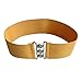 Maggie Tang Elastic Woven Metal buckle Waistband Stretch Waist Belt