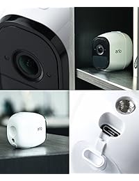 Cámara de seguridad adicional Arlo Pro by NETGEAR - Cámara HD sin cables, recargable y adicional con audio, interior exterior, visión nocturna (VMC4030) [Se requiere el sistema Arlo] (certificado reconstruido)