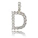 GUCY Hip Hop Jewelry Tennis Letters Pendant Chain Iced out CZ Lab Diamond Letter Chains Custom Necklace Name for Men Women(Gold D, 24)