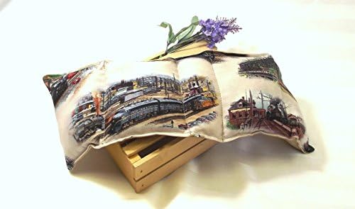 Train Heating Pad - Microwave Rice Pack - Aromatherapy Heat Therapy - Natural Pain Remedy - Homeopathic Relief