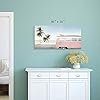 Beach-Picture-Coastal-Wall-Art-Pink-Car-with-Surfboard-Artwork-Seaside-Palm-Painting-Print-on-Canvas-for-Living-Room-40-inch-x-20-inch-x-1-Panel Beach Picture Coastal Wall Art: Pink Car with Surfboard Artwork Seaside Palm Painting Print on Canvas for Living Room…