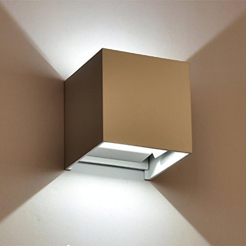 Taonology LED Wall Sconces Aluminum Light Fixture, 6w, Warm White(White)