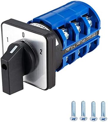 Heschen Universal Rotary Cam Selector Changeover Switch LW28-20/0-4.4 660V 20A 5 Position 4 Phase 16 Terminals CE