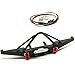 Que-T Steel Front Bumper with Winch Mount Shackles and LED Light Set for 1/10 Axial SCX10 II 90046 RC Model Crawler Car #A (Front Bumper)