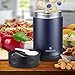 Wasserstein Durable Stainless-Steel Vacuum Insulated Thermal Food Jar with Folded Spoon – 17oz Capacity - by