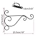 Sumnacon Metal Plant Hanging Bracket Hook - 10 Sturdy Wall Plant Hangers Indoor Outdoor Bracket for Hanging Bird Feeders,Lanterns,Planters,Wind Chimes,Ornaments with Screws (2)