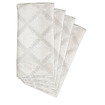Lenox Laurel Leaf Set of 4 Napkins, White